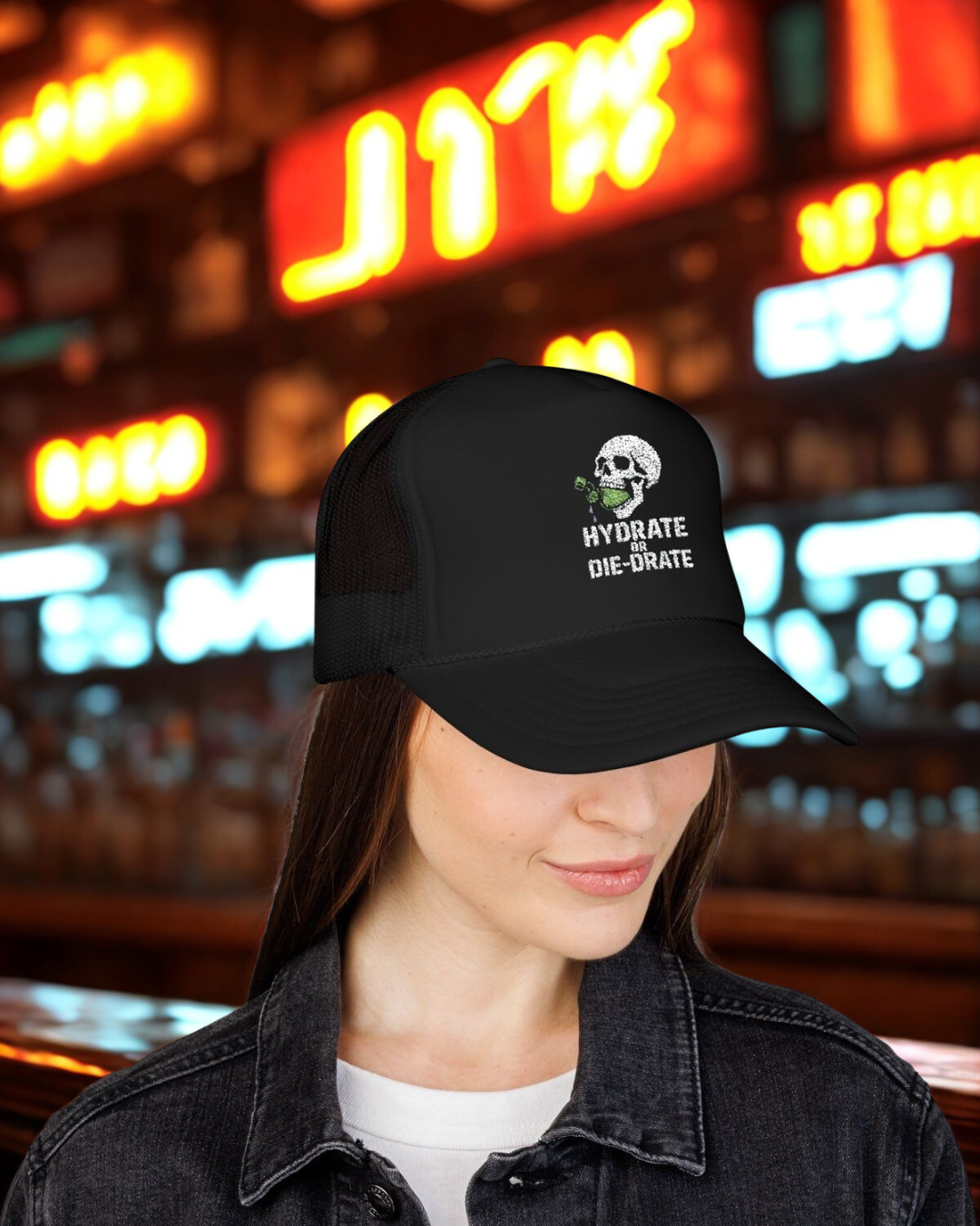 Hydrate or Die-drate Trucker Hat