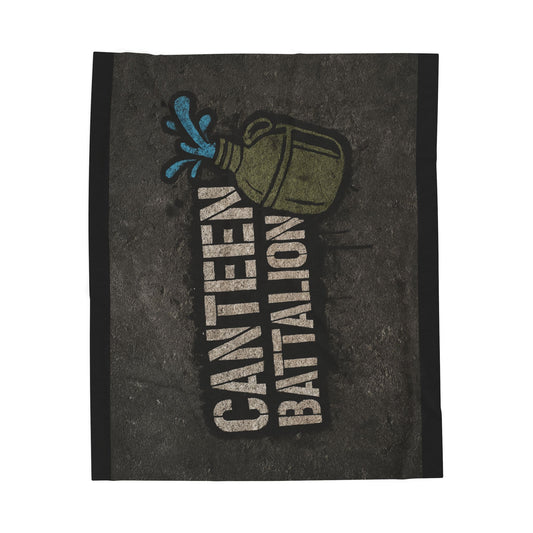 Canteen Battalion Velveteen Plush Blanket (BWC)