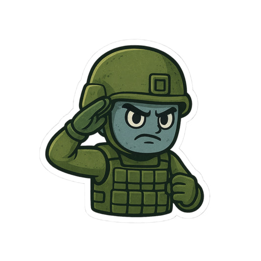 Stickers - Canteen Battalion Official Mascot Salute Emote Design