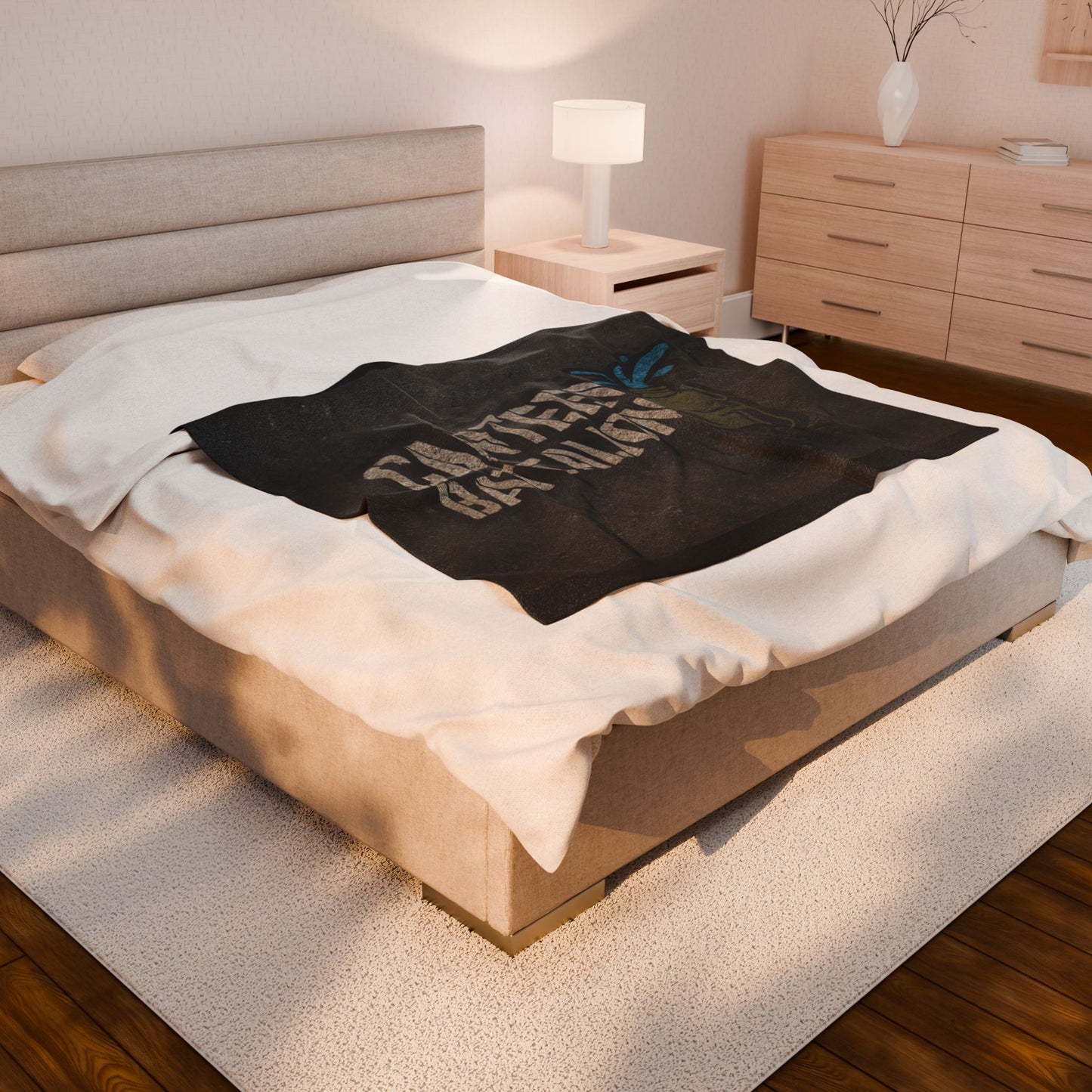 Canteen Battalion Velveteen Plush Blanket (BWC)