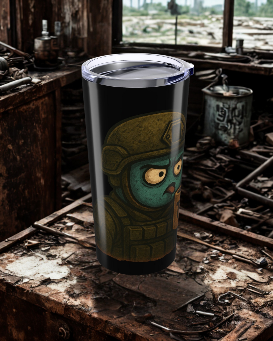 Bad T3A 20oz Tumbler w/CB Battle Logo